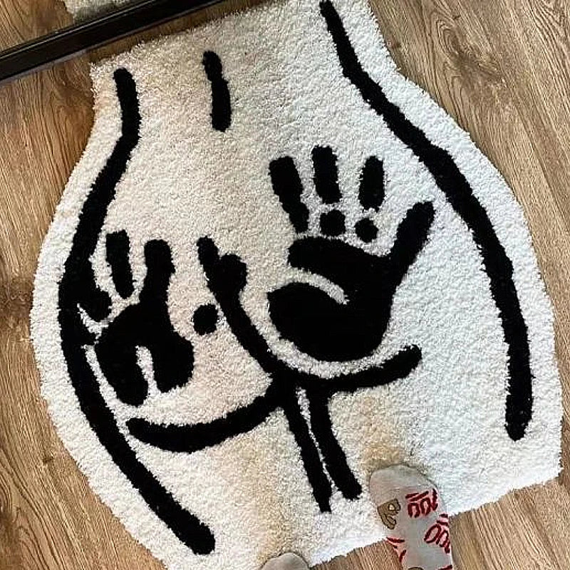 Handabdruck Körper Kunst Bodenmatte