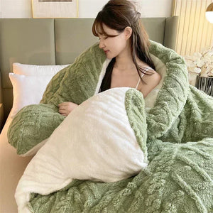 Wendbare Gewichtet Kuscheldecke mit Rautenmuster