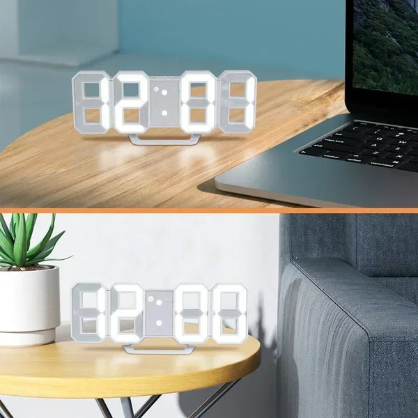 3D-LED-Wecker mit moderner Digitalanzeige