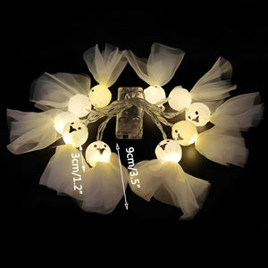 Gruselige Halloween Deko LED Augapfel Lichterkette