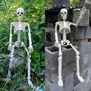Geisterhaftes Skelett als Halloween-Dekoration für den Außenbereich