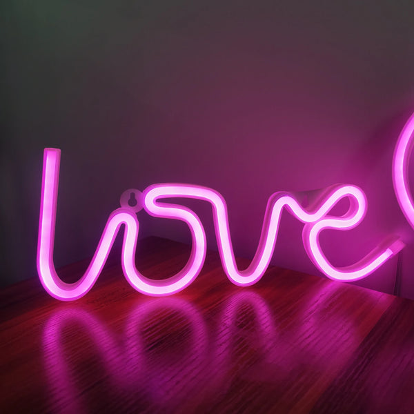 Moderne Neon-LED-Wandleuchte