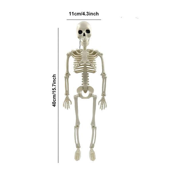 Geisterhaftes Skelett als Halloween-Dekoration für den Außenbereich