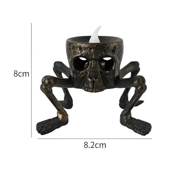 Gruselige Skelett Hand LED Kerze Halloween Deko
