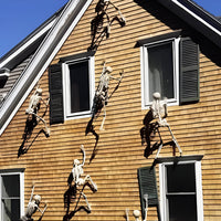 Geisterhaftes Skelett als Halloween-Dekoration für den Außenbereich