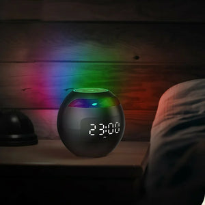 Moderner Wecker mit Lautsprecher und LED-Licht