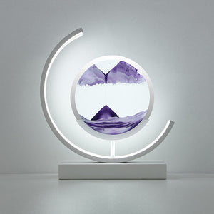 Variant image for Sandlicht Tischlampe mit 3D Treibsand-Design für entspannende Atmosphäre-4
