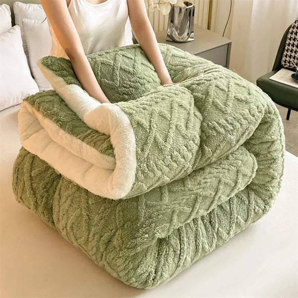 Wendbare Gewichtet Kuscheldecke mit Rautenmuster
