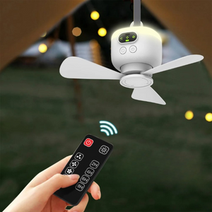 Moderner Deckenventilator mit Fernbedienung und LED-Anzeige