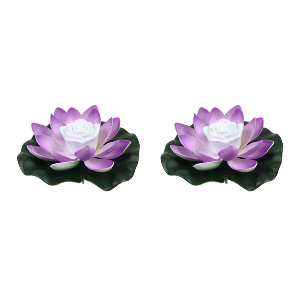 Moderne LED-Lotus-Schwimmleuchte