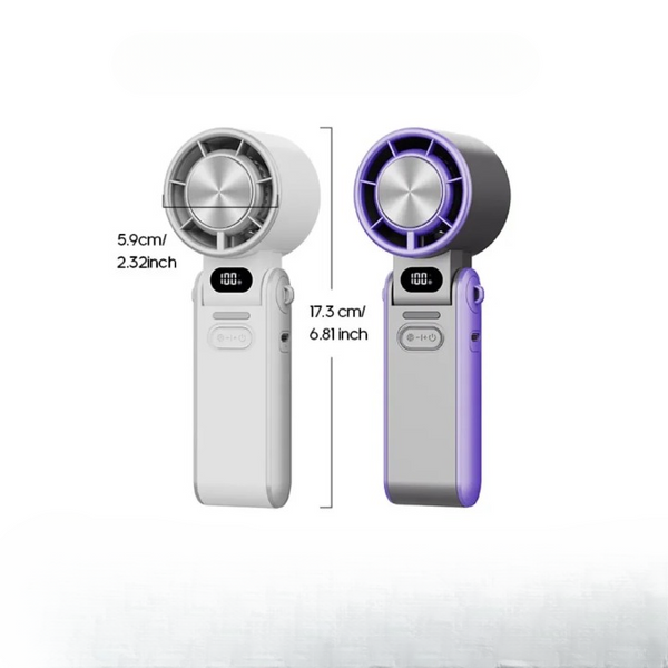 Wiederaufladbarer Mini-USB-Handventilator mit LED-Anzeige