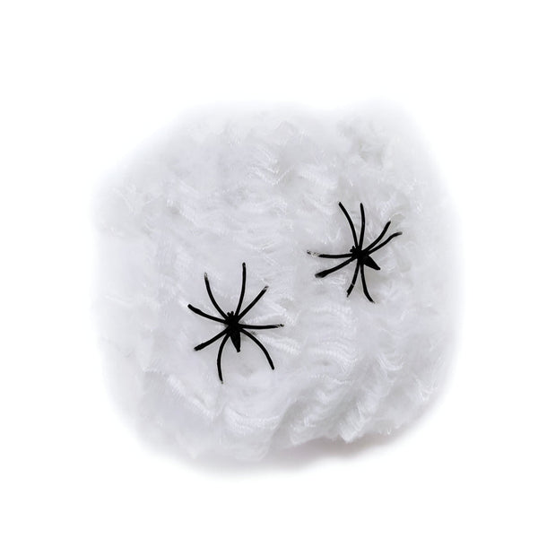 Mehrfarbige dehnbare Spinnennetze für Halloween-Dekoration