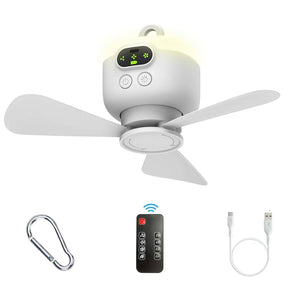 Moderner Deckenventilator mit Fernbedienung und LED-Anzeige