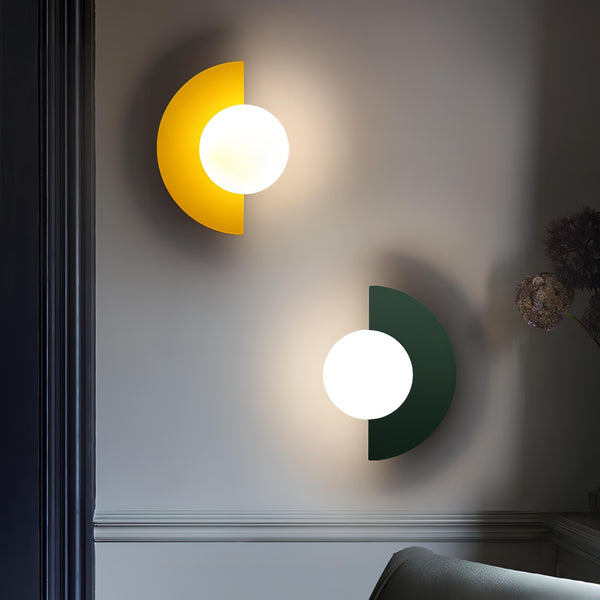 Moderne Halbkreisförmige LED-Wandleuchte