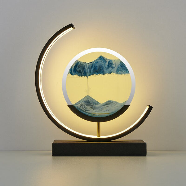 Variant image for Sandlicht Tischlampe mit 3D Treibsand-Design für entspannende Atmosphäre-7