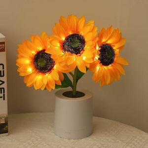 Sonnenblume LED Moderne Tischlampe