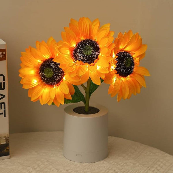 Sonnenblume LED Moderne Tischlampe