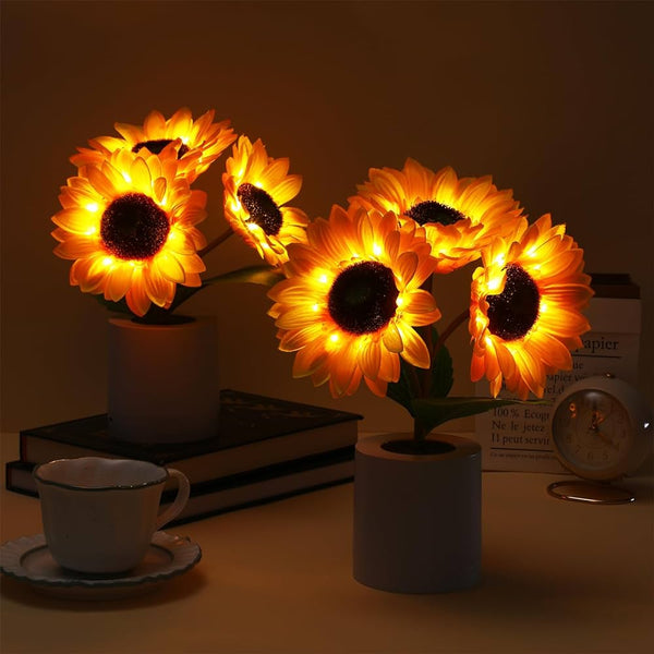 Sonnenblume LED Moderne Tischlampe