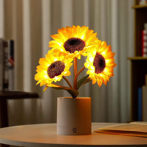 Sonnenblume LED Moderne Tischlampe