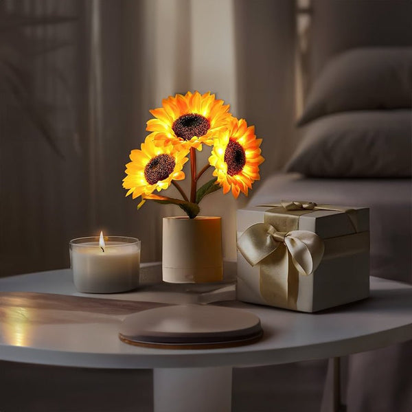 Sonnenblume LED Moderne Tischlampe