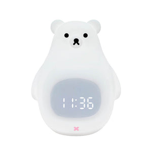 LED-Wecker mit Nachtlicht in Form eines Eisbären