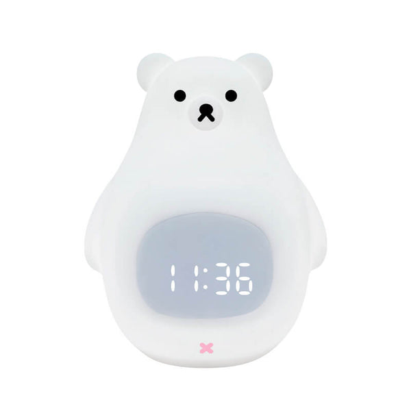 LED-Wecker mit Nachtlicht in Form eines Eisbären