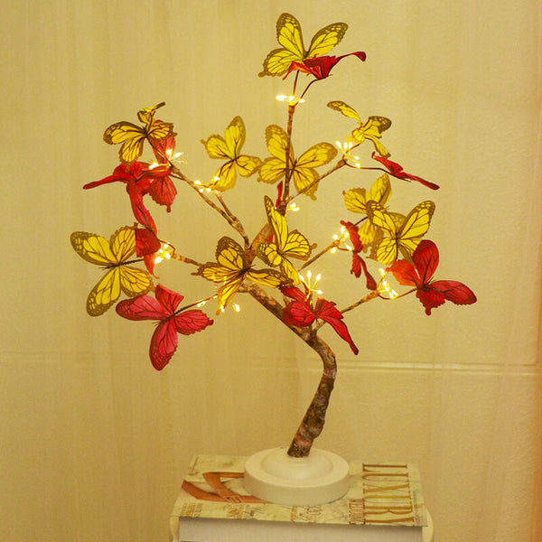 Schmetterling LED-Baum-Tischlampe