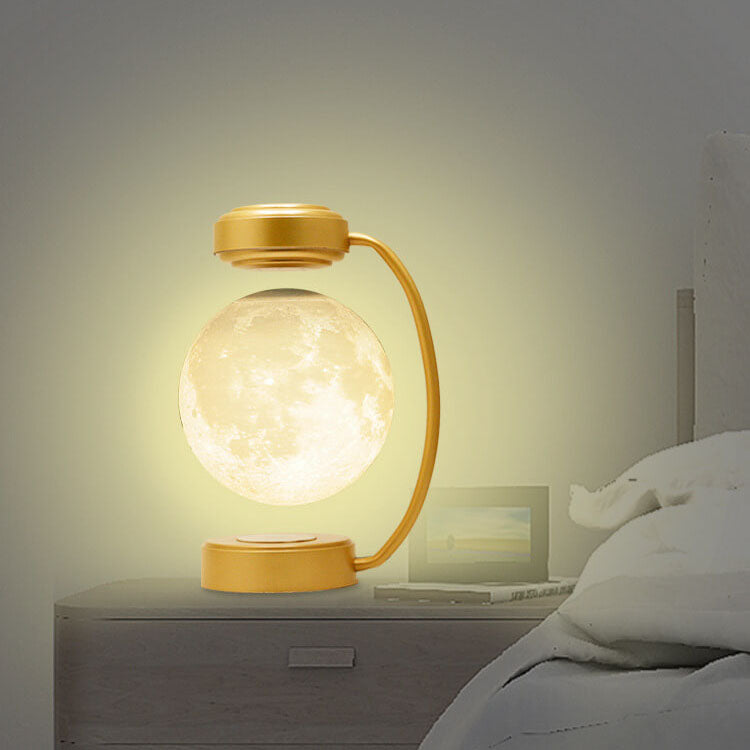 Schwimmende 3D-LED-Mond-Nacht Tischlampe