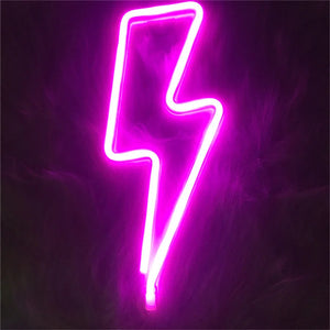 Blitz LED-Neonlicht für die Wand