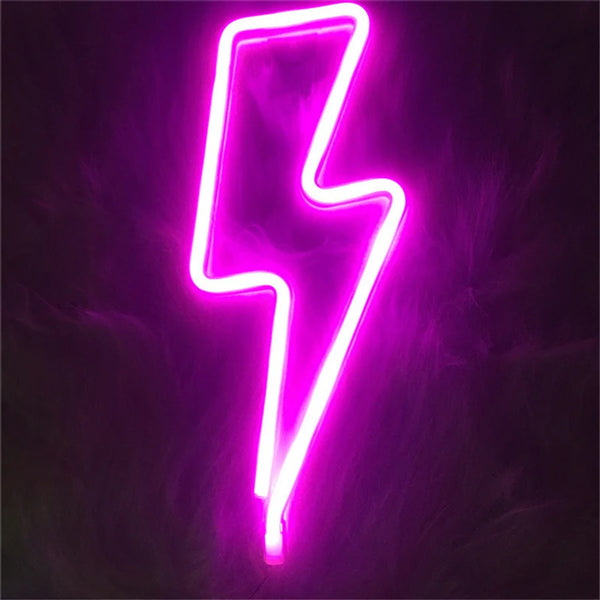 Blitz LED-Neonlicht für die Wand