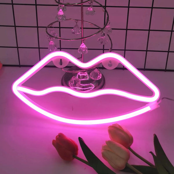 Moderne Neon-LED-Wandleuchte