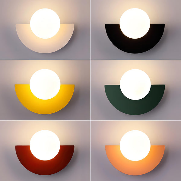 Moderne Halbkreisförmige LED-Wandleuchte