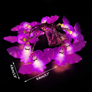 Gruselige Halloween Deko LED Augapfel Lichterkette