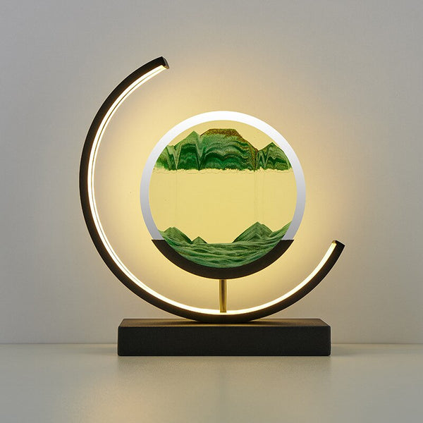 Variant image for Sandlicht Tischlampe mit 3D Treibsand-Design für entspannende Atmosphäre-5