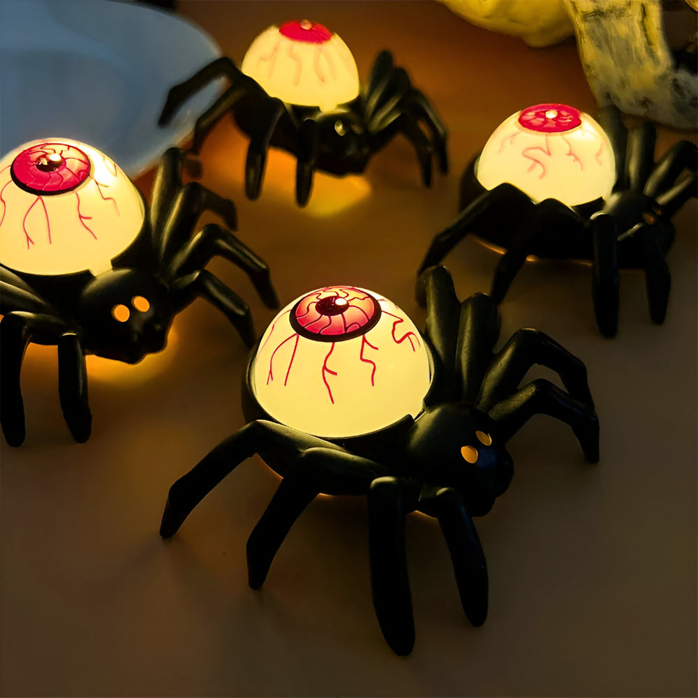 Gruselige LED-Halloween-Deko-Lichter mit Spinnenbeinen