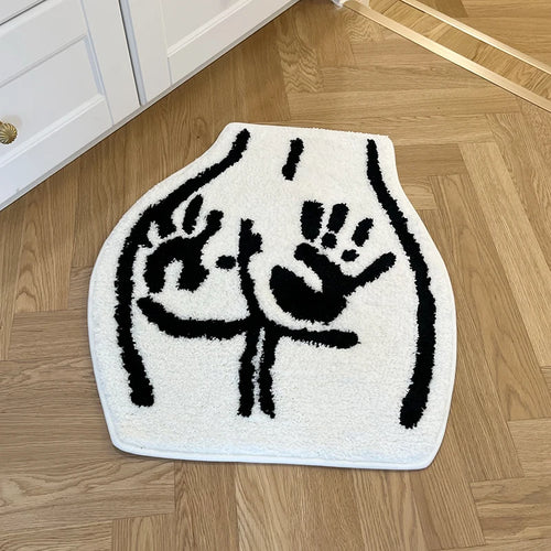 Handabdruck Körper Kunst Bodenmatte
