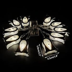 Gruselige Halloween Deko LED Augapfel Lichterkette
