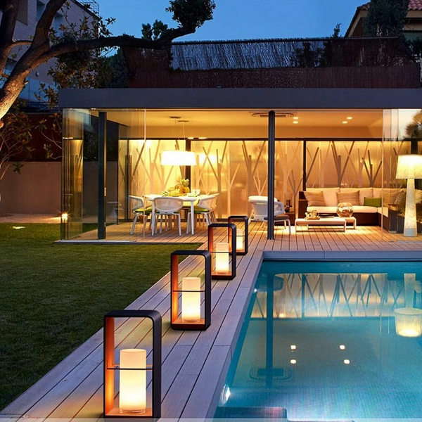 Solarbetriebene Außenlampe für Garten und Terrasse