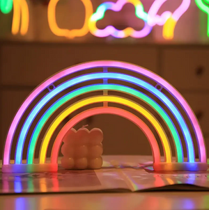 Bunte Regenbogen LED Tischlampe