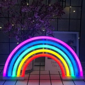 Bunte Regenbogen LED Tischlampe