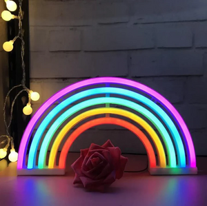 Bunte Regenbogen LED Tischlampe