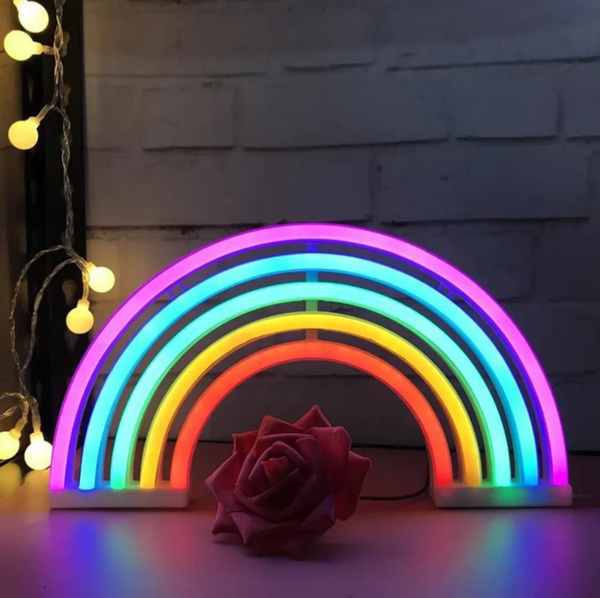 Bunte Regenbogen LED Tischlampe