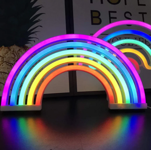 Bunte Regenbogen LED Tischlampe