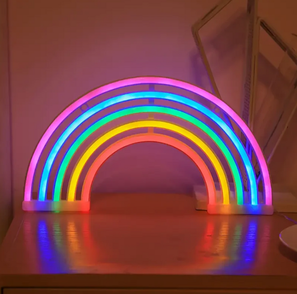 Bunte Regenbogen LED Tischlampe