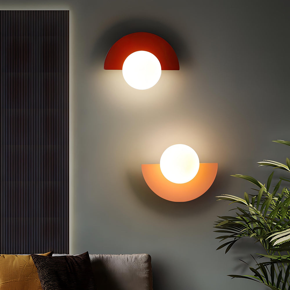 Moderne Halbkreisförmige LED-Wandleuchte