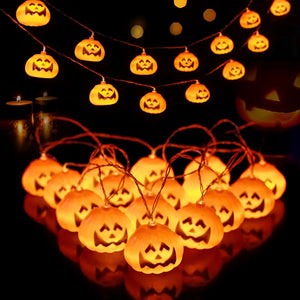 Gruselige Halloween Deko LED Augapfel Lichterkette