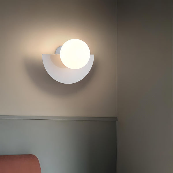 Moderne Halbkreisförmige LED-Wandleuchte