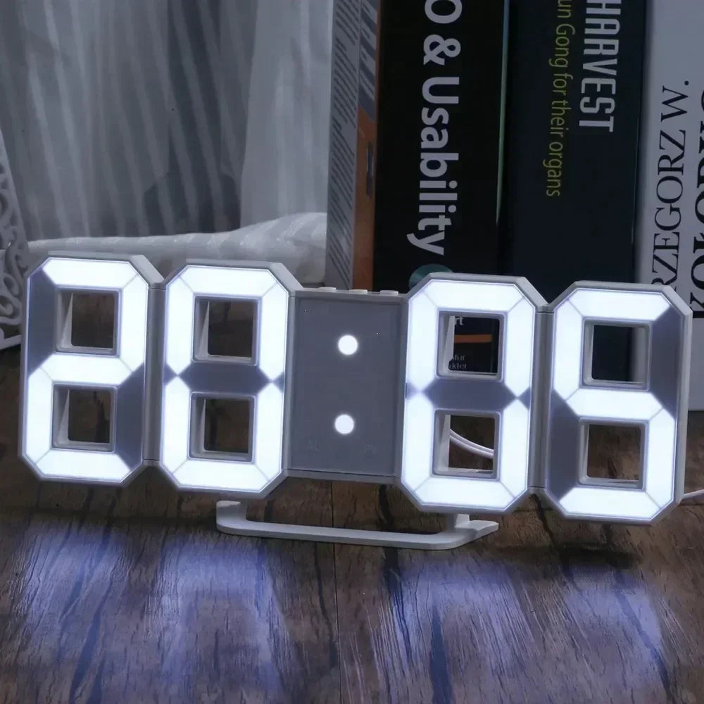3D-LED-Wecker mit moderner Digitalanzeige
