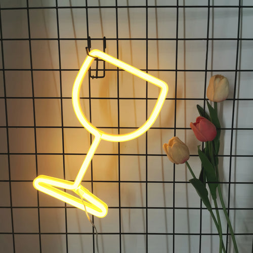 Moderne Neon-LED-Wandleuchte