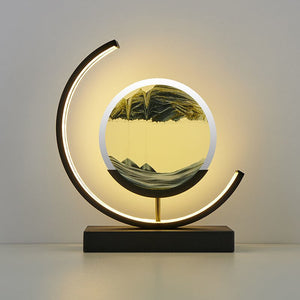 Variant image for Sandlicht Tischlampe mit 3D Treibsand-Design für entspannende Atmosphäre-6